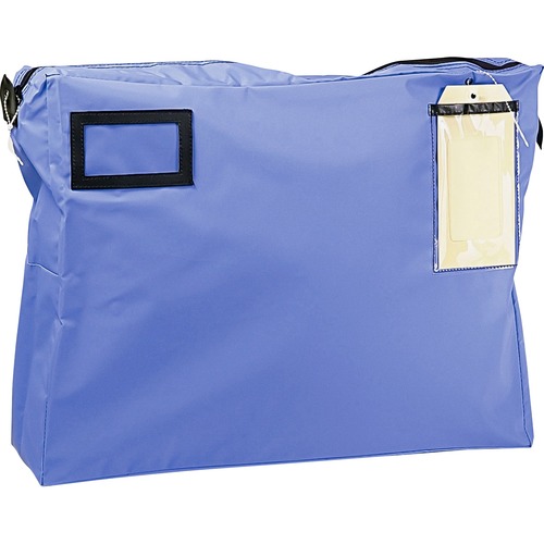 Baumgartens Reusable Mailer Bag - 14" (355.60 mm) Width x 18" (457.20 mm) Length - 4" (101.60 mm) Gusset - Blue - 1Each - Mailing