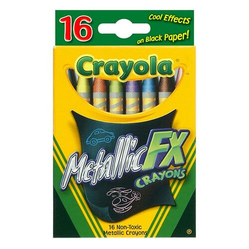 Crayola 16 Count Metallic Crayons - Assorted - 16 / Box