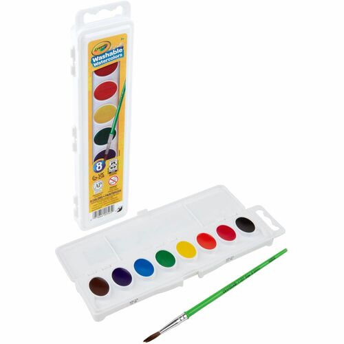 Crayola Washable Watercolors Set - 2.90 oz - 8 / Set - Assorted