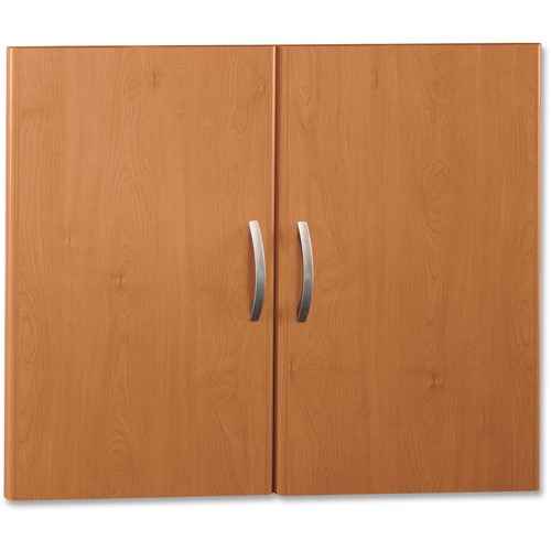 Bush Business Furniture Series C Half Height Door Kit in Natural Cherry - 29" Height x 35" Width x 0.7" Depth x 1" Thickness - 2 Door(s) - Material: Melamine - Finish: Natural Cherry - Scratch Resistant, Stain Resistant, Abrasion Resistant - For Office - 