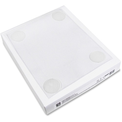 C-Line Cubicle Keepers Display Pockets for Fabric Surfaces - Hook & Loop, 8-1/2 x 11, 25/BX, 38991