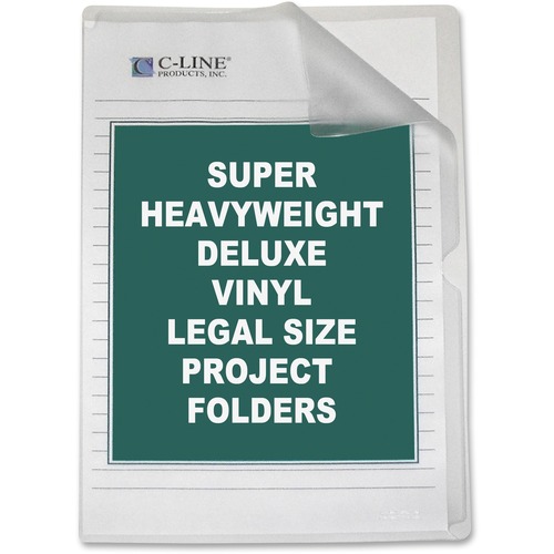 C-Line Legal Project File - 8 1/2" x 14" - Vinyl - Clear - 50 / Box