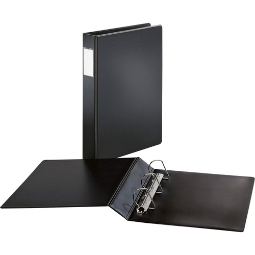 Cardinal Legal-size Slant-D Binders - 2" Binder Capacity - Legal - 8 1/2" x 14" Sheet Size - 540 Sheet Capacity - 1 1/2" Spine Width - 3 x D-Ring Fastener(s) - Vinyl - Black - 1.72 lb - Recycled - Label Holder, Hinged, Heavyweight - 1 Each