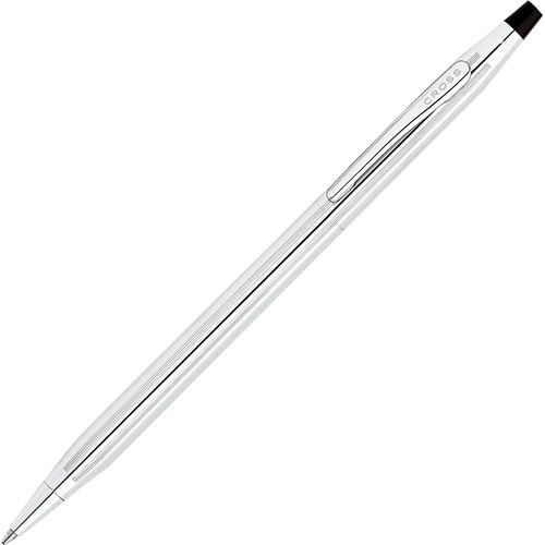 Cross Lustrous Chrome Ballpoint Pen - Refillable - Chrome Ink - Chrome Metal Barrel - 1 Each