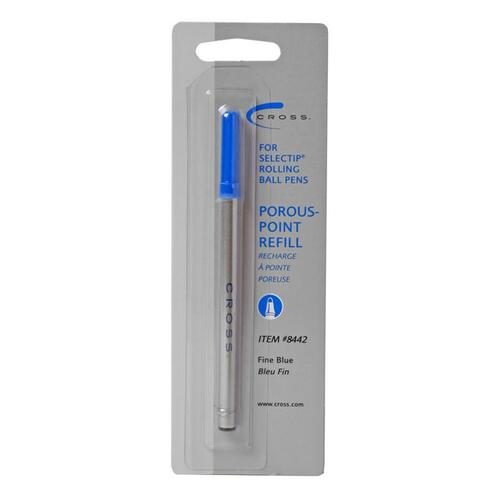 Cross Selectip Porous Point Pen Refills - Fine Point - Blue Ink - 1 Each