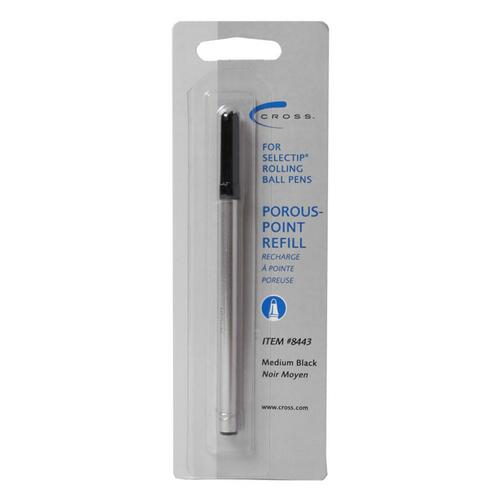 Cross Selectip Porous Point Pen Refills - Medium Point - Black Ink - 1 Each