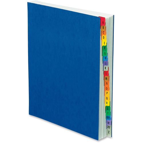 Pendaflex A-Z Oxford Desk File/Sorters - 20 Printed Tab(s) - Character - A-Z - Blue Divider - Multicolor Mylar Tab(s) - Recycled - Moisture Resistant, Soil Resistant, Reinforced Gusset - 1 Each