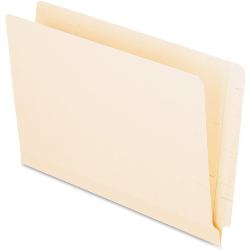 Pendaflex Legal Recycled End Tab File Folder - 8 1/2" x 14" - Poly - Manila - 10% Recycled - 100 / Box = PFX11055