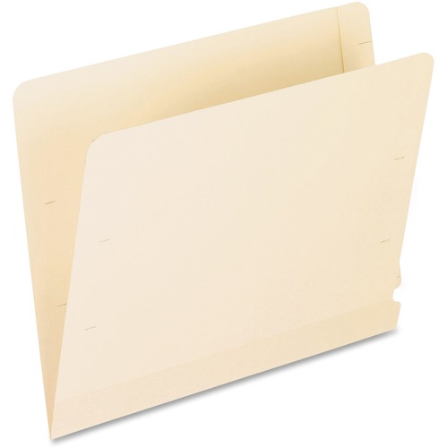 Pendaflex Letter Recycled End Tab File Folder - 8 1/2" x 11" - Poly - Manila - 10% Recycled - 50 / Box - End Tab Folders - PFX11230