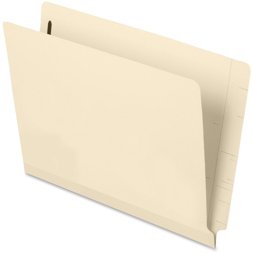Pendaflex Letter Recycled End Tab File Folder - 8 1/2" x 11" - 1 Fastener(s) - 2" Fastener Capacity for Folder - Poly - Manila - 10% Recycled - 50 / Box - End Tab Fastener Folders - PFX13140