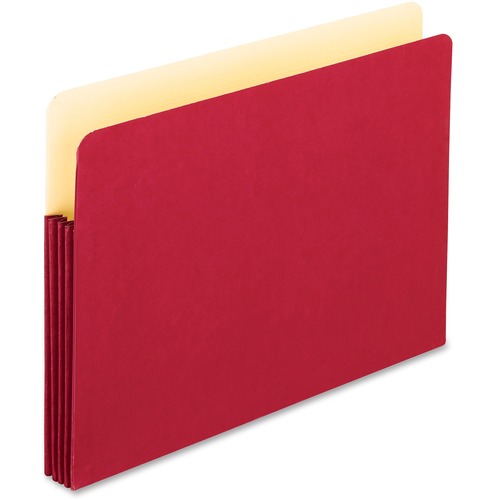 Pendaflex Letter Expanding File - 3 1/2" Folder Capacity - 8 1/2" x 11" - 3 1/2" Expansion - Manila - Red - 1 Each - Expanding Pockets - PFX1524EROX