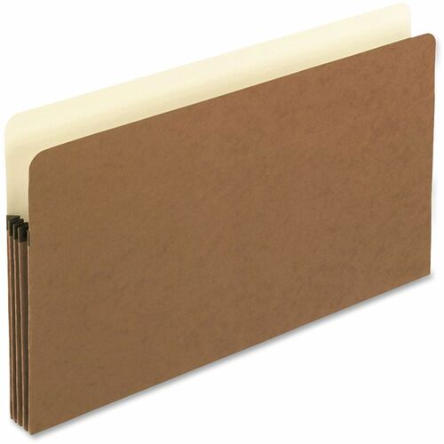 Pendaflex Legal Recycled Expanding File - 8 1/2" x 14" - 3 1/2" Expansion - Manila, Red Fiber - 30% Recycled