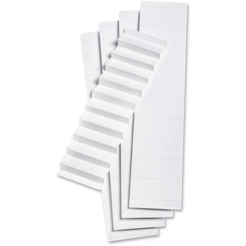 Pendaflex 1/5 Cut White File Folder Label Inserts - 5 Blank Tab(s) - 5 Tab(s)/Set2" Tab Width - White Plastic Tab(s) - Recycled - 100 / Pack = PFX242