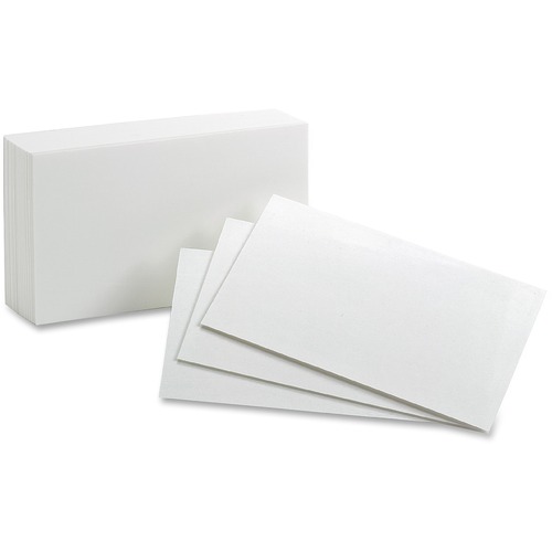 Mead Index Cards 4X6 100/Pkg-Ruled White