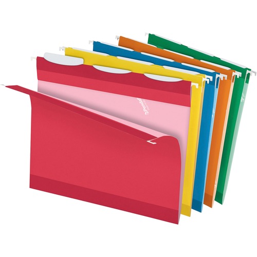 Pendaflex Ready-Tab 1/3 Tab Cut Letter Recycled Hanging Folder - 8 1/2" x 11" - Assorted - 10% Recycled - 25 / Box