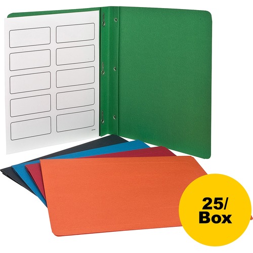 Oxford Letter Report Cover - 1/2" Folder Capacity - 8 1/2" x 11" - 150 Sheets Capacity - Leatherette - Assorted - Punched, Embossed - 25 / Box