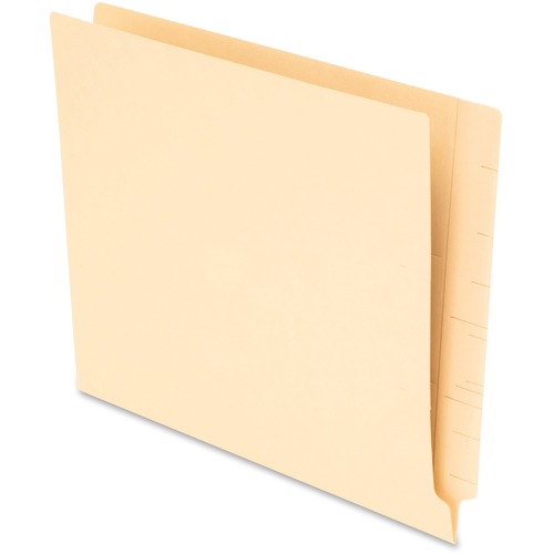 Pendaflex Letter Recycled End Tab File Folder - 8 1/2" x 11" - Manila - 10% Recycled - 75 / Box