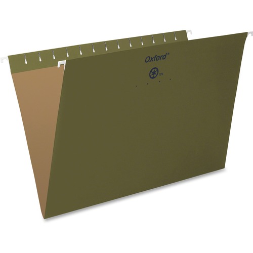 Pendaflex Essentials Legal Recycled Hanging Folder - 8 1/2" x 14" - Standard Green - 100% Recycled - 25 / Box