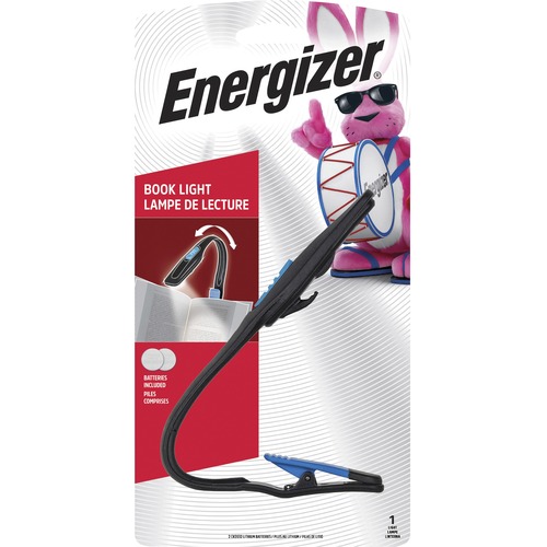 Energizer Book Light - LED - 11 lm Lumen - 2 x CR2032 - Lithium (Li) - Black - 1 Each