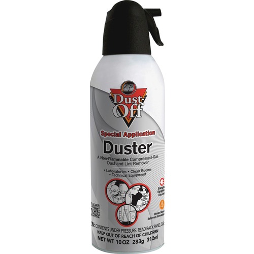Falcon Dust-Off Non-flammable Air Dusters - Ozone-safe, Non-flammable, Moisture-free - 1 Each - Gray