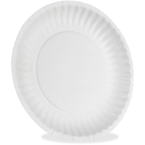 Dixie 6" Uncoated Paper Plates by GP Pro - 500 / Pack - 6" Diameter - White - 2 / Carton