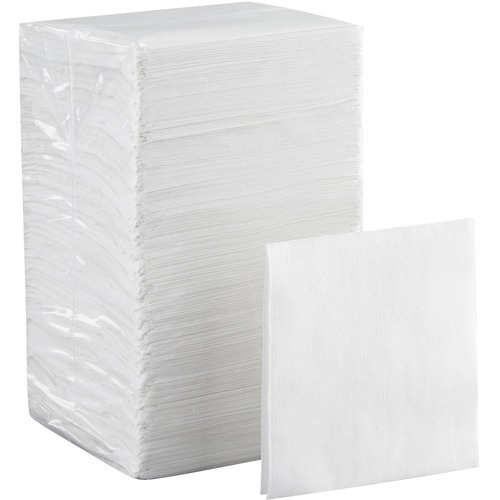 Dixie 1/4-Fold Beverage Napkin - 1 Ply - 9.50" Width x 9.50" Length - White - 500 / Pack