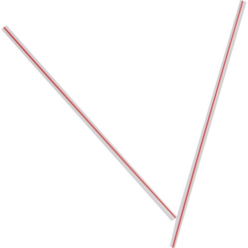 Stir Stick Plastic Stir Sticks, 5, Red/White, Case Of 10,000