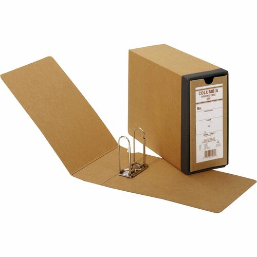 Pendaflex Columbia Binding Cases - External Dimensions: 4.6" Width x 12.9" Depth x 9.5" Height - Media Size Supported: Letter - Fiberboard, Kraft - Brown - For Document - Recycled - 1 Each