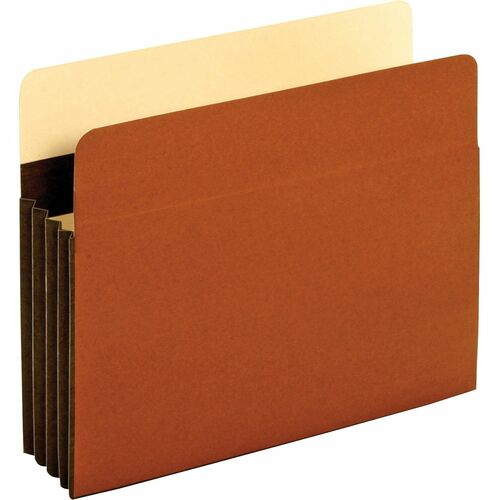 Pendaflex Letter Recycled Expanding File - 8 1/2" x 11" - 3 1/2" Expansion - Tyvek - Brown - 10% Recycled - 25 / Box