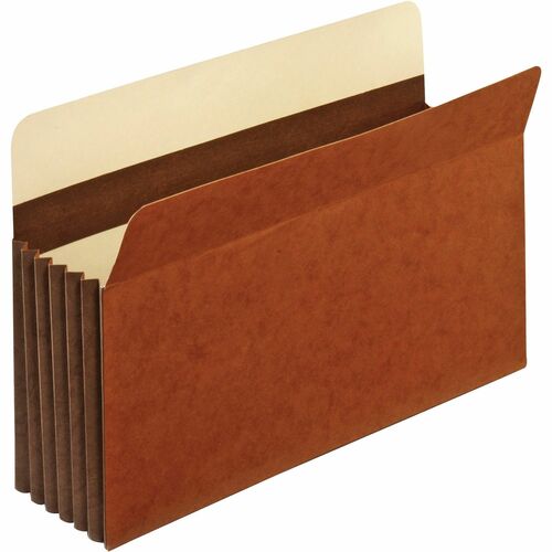 Pendaflex Legal Recycled Expanding File - 8 1/2" x 14" - 5 1/4" Expansion - Tyvek - Brown - 10% Recycled - 10 / Box