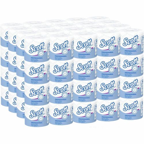 Scott Professional Standard Roll Toilet Paper with Elevated Design - 2 Ply - 4" x 4" - 550 Sheets/Roll - White - 80 / Carton