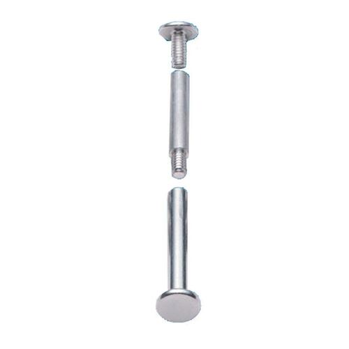 CLI Aluminum Screw Posts - 1" Length x 0.2" Diameter - Silver - Aluminum - 100 / Box