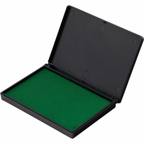 CLI Nontoxic Foam Ink Pads - 1 Each - 2.8" Width x 4.3" Length - Foam Pad - Green Ink - Green