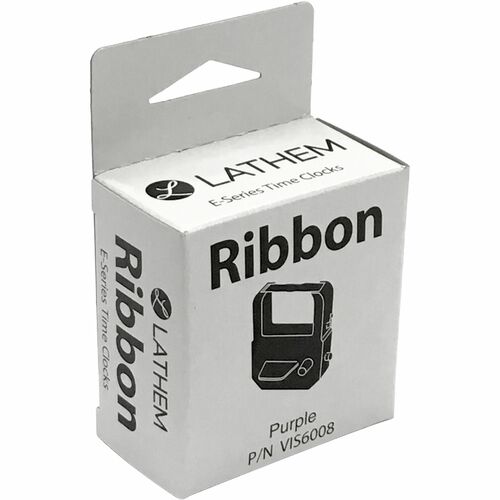 Lathem Ribbon - Purple - 1 Each - Time Clock Ribbons & Cartridges - LTHVIS6008