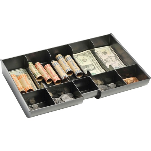 MMF Replacement Cash/Coin Tray - 1 x Cash Tray - 5 Bill/5 Coin Compartment(s) - Black - Plastic