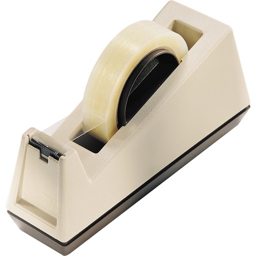 Scotch Heavy-Duty Dispenser - Holds Total 1 Tape(s) - 3" Core - Refillable - Beige - 1 Each