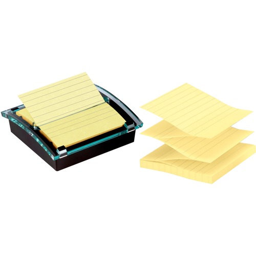 Post-it® Note Dispenser - 4" (101.60 mm) x 4" (101.60 mm) Note - 100 Note Capacity - Clear, Translucent = MMMDS440SSVP