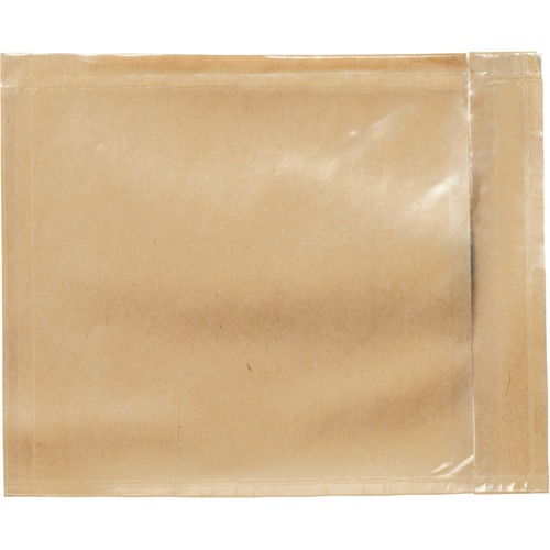 3M Non-Printed Packing List Envelopes - Packing List - 5 1/2" Width x 4 1/2" Length - Self-sealing - 1000 / Box - Clear