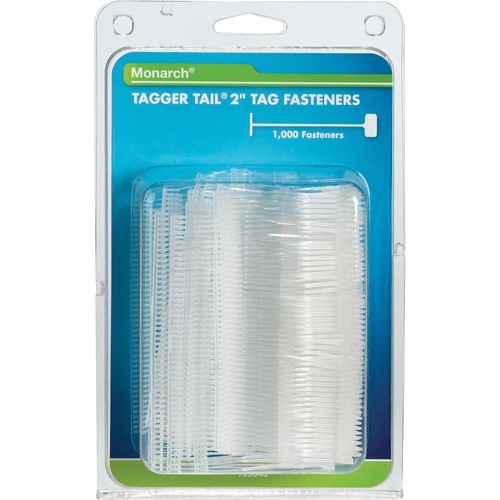 Monarch Tagger Tails - 1000 Fastener(s) Plastic - 2" (50.80 mm) - 1000/Pack - Polypropylene - Tag Attachers - MNK925045