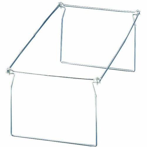 Officemate Hanging Folder Frames, 6 Sets - Letter - 24"-27" Long - Steel - Stainless Steel - 6 / Box