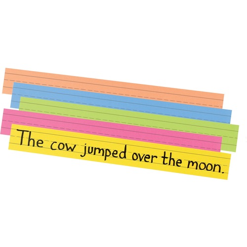 Pacon Super Bright Sentence Strips - 100 / Pack - Learning Boards - PAC1733