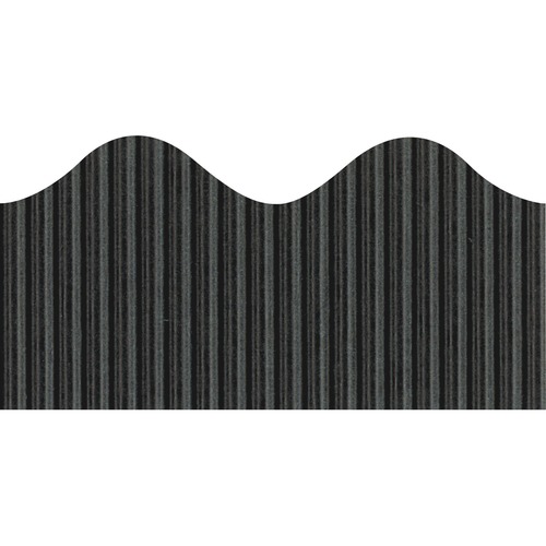 Bordette Decorative Border - Black - 2.25" x 50' - 1 Roll/Pkg