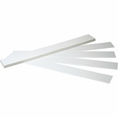 Pacon® Sentence Strips - 3"H x 24"W - Dual-Sided - 1.5" Rule/Single Line Rule - 100 Strips/Pack - White