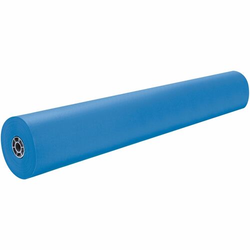 Rainbow Colored Kraft Duo-Finish Kraft Paper - ClassRoom Project - 36" Width x 1000 ft Length - Brite Blue - Kraft - 1 Roll