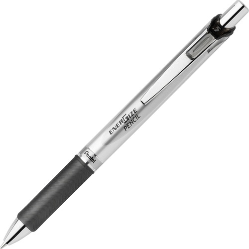 Pentel EnerGize Mechanical Pencils - #2 Lead - 0.5 mm Lead Diameter - Refillable - Black Barrel - 1 Dozen