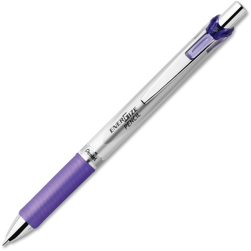 Pentel EnerGize Mechanical Pencil - #2 Lead - 0.5 mm Lead Diameter - Refillable - Violet Lead - Violet Barrel - 1 Each