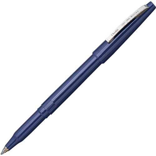 Pentel Rolling Writer Pens - Medium Pen Point - 0.8 mm Pen Point Size - Blue - Blue Plastic Barrel - 1 / Each