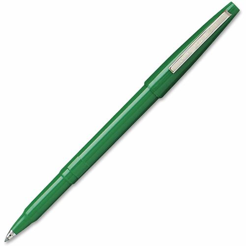 Pentel Rolling Writer Pens - Medium Pen Point - 0.8 mm Pen Point Size - Green - Green Plastic Barrel - 1 Dozen