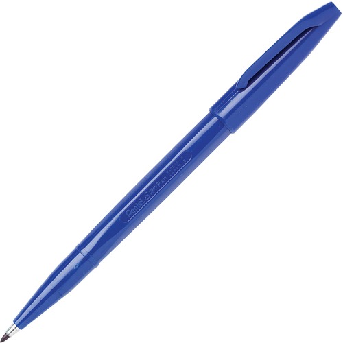 Pentel Fiber-tipped Sign Pens - Bold Pen Point - Blue Water Based Ink - Fiber Tip - Felt-tip/Porous Point Pens - PENS520C