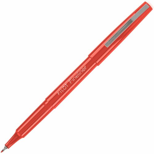 Pilot Fineliner Markers - 0.7 mm Fine Pen Point - Red Ink - Red Barrel - Acrylic Fiber Tip - 1 Each